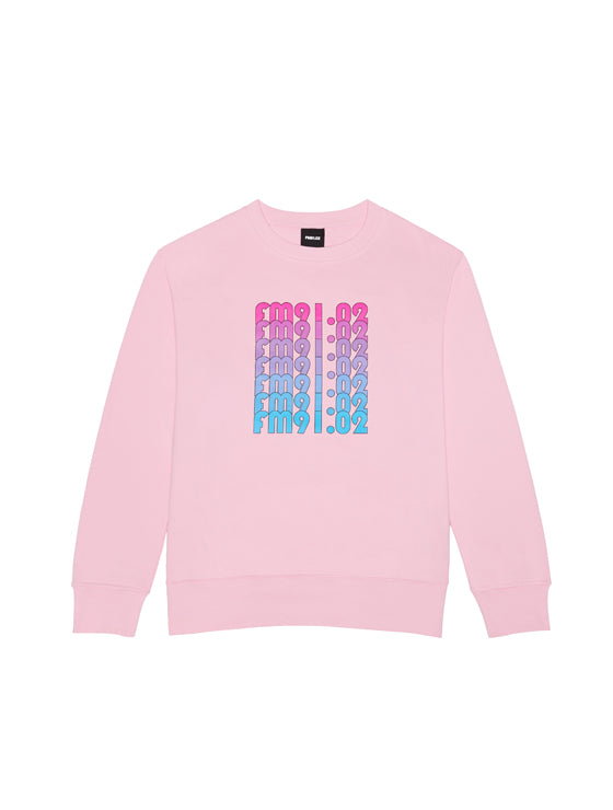 FM91.02 (エフエム91.02)　Polaroid SWEATSHIRT pink