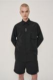 オーワイ(OY) METAL POCKET SHIRTS-BLACK