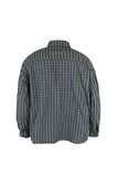 オーワイ(OY) PIGMENT MIX CHECK SHIRTS-BLACK/DARK NAVY