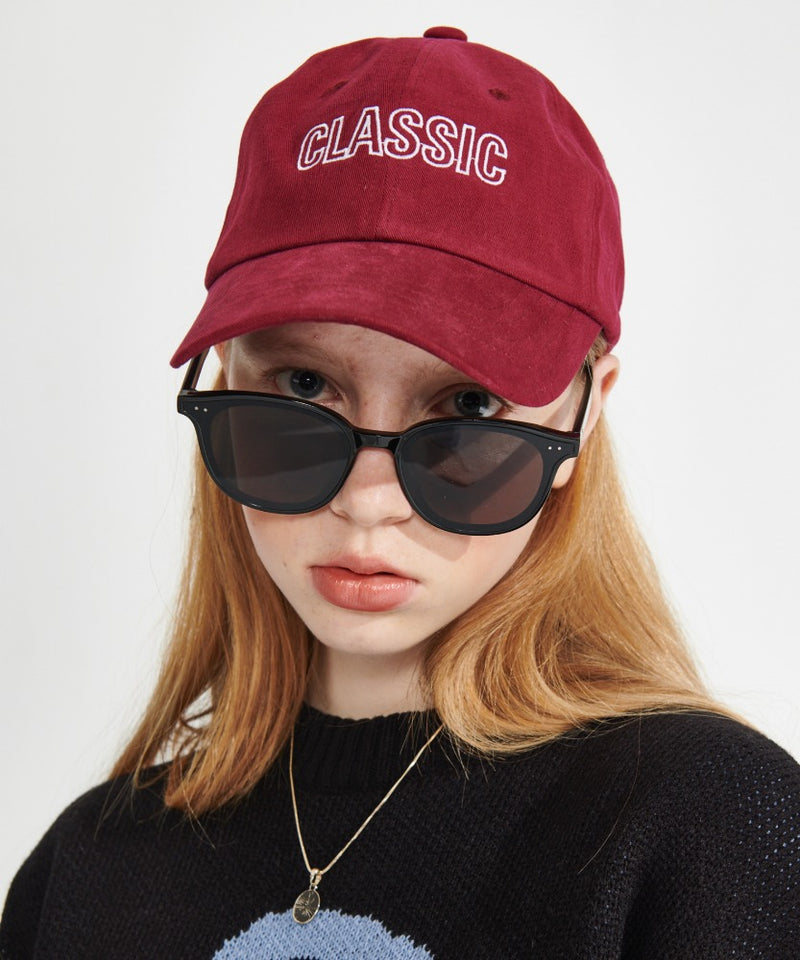 ワンダービジター(WONDER VISITOR)  Classic Logo Ball cap [Burgundy]