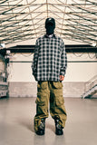 GRAFFITIONMIND(グラフィティオンマインド)          EMBROIDERED LOGO CHECKED FLANNEL SHIRTS