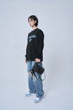 オーワイ(OY) VINE MELTING LOGO LONG SLEEVE-BLACK