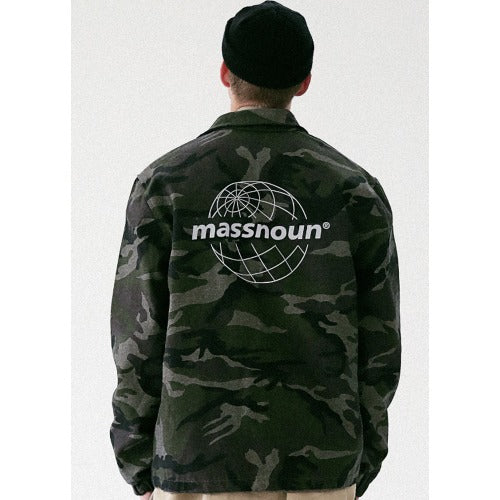 メスノウン(MASSNOUN) GLOBE SCOTCH LOGO COACH JACKET MFVJK003-CM