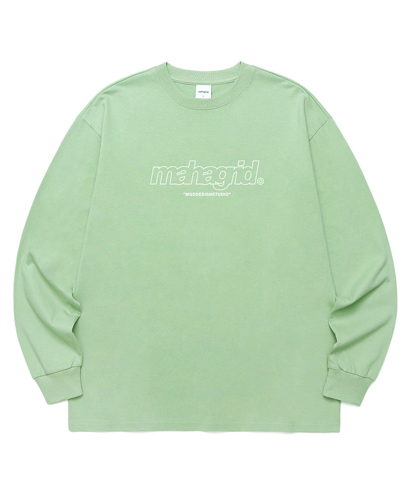 mahagrid (マハグリッド) THIRD LOGO LS TEE [GREEN]