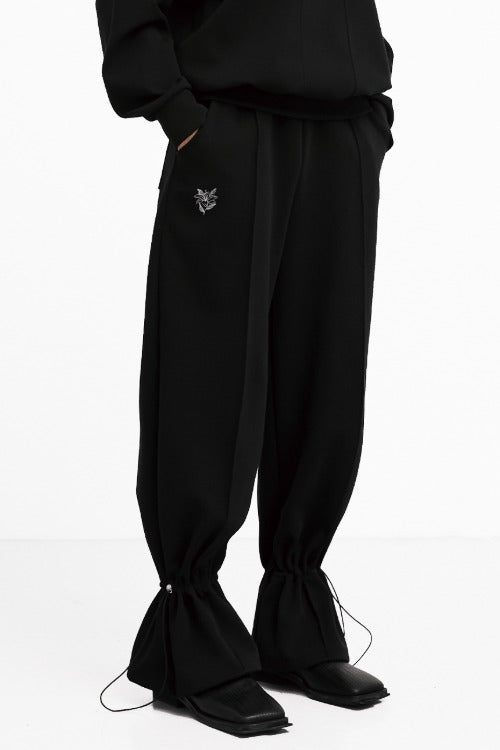 イーエスシースタジオ(ESC STUDIO) flower string training pants(black)