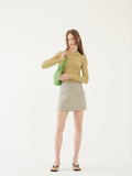 TMO BY 13MONTH（ティーエムオーバイサーティンマンス）TWEED A-LINE MINI SKIRT (MINT)