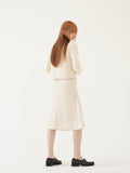TMO BY 13MONTH（ティーエムオーバイサーティンマンス）TWEED MIDI SKIRT (IVORY)