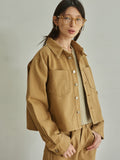 TMO BY 13MONTH（ティーエムオーバイサーティンマンス）TWO POCKET DENIM JACKET (CAMEL)