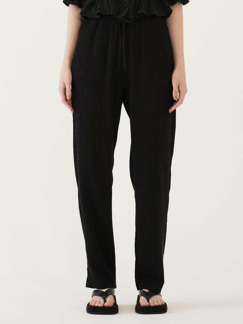 TMO BY 13MONTH（ティーエムオーバイサーティンマンス）PLEATS BANDING PANTS (BLACK)