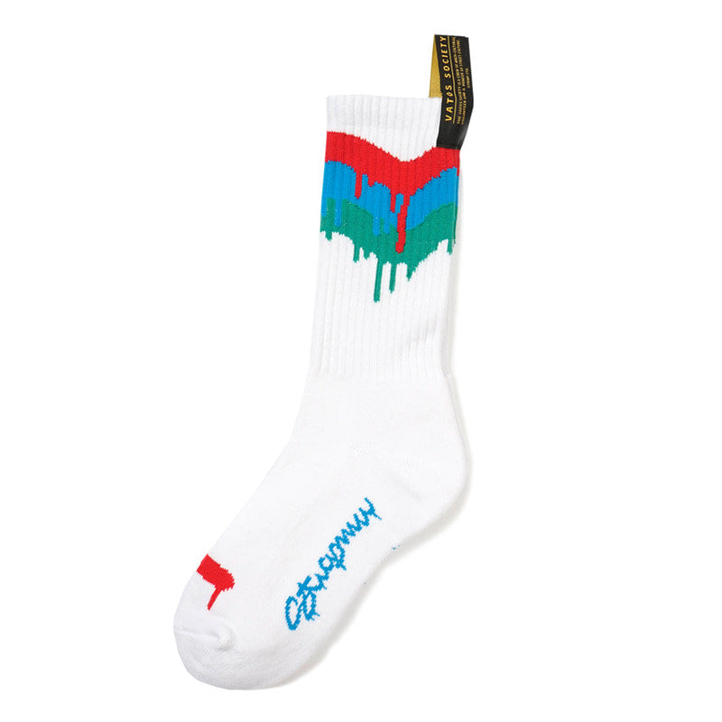 STIGMA(スティグマ)  21 DRIP SKATE SOCKS WHITE
