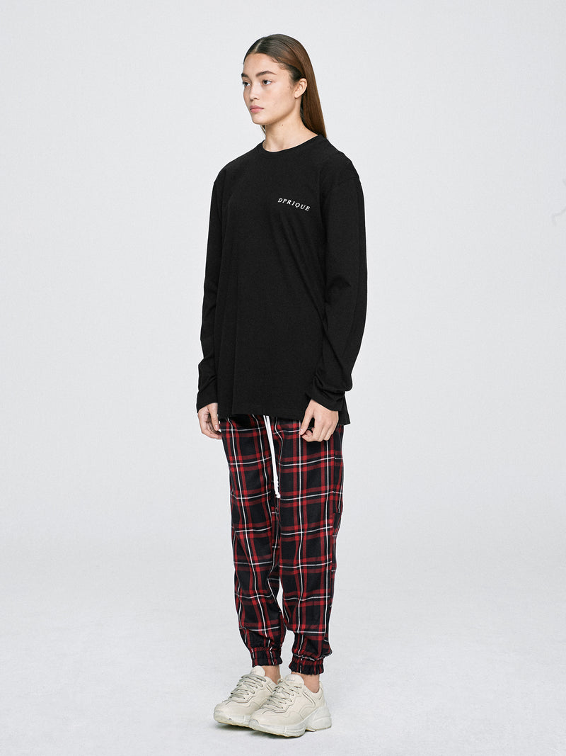 ディープリーク(DPRIQUE)  LONG SLEEVE T-SHIRT - BLACK