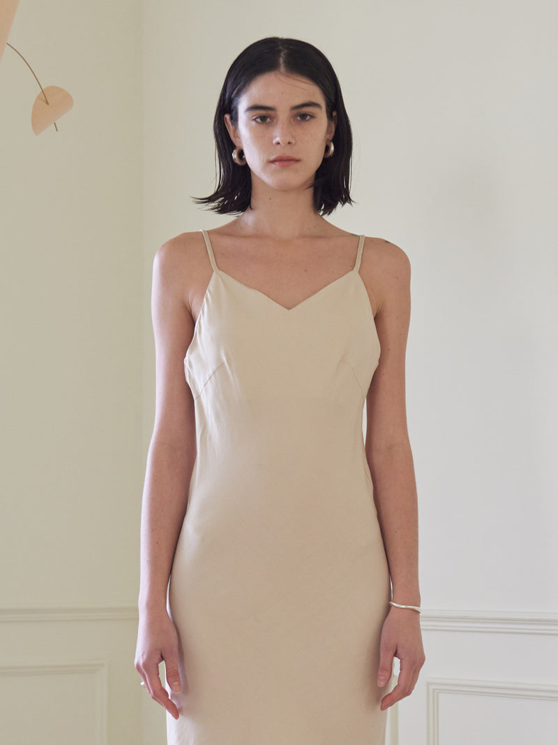 TMO BY 13MONTH（ティーエムオーバイサーティンマンス）SLIP ONE PIECE (BEIGE)