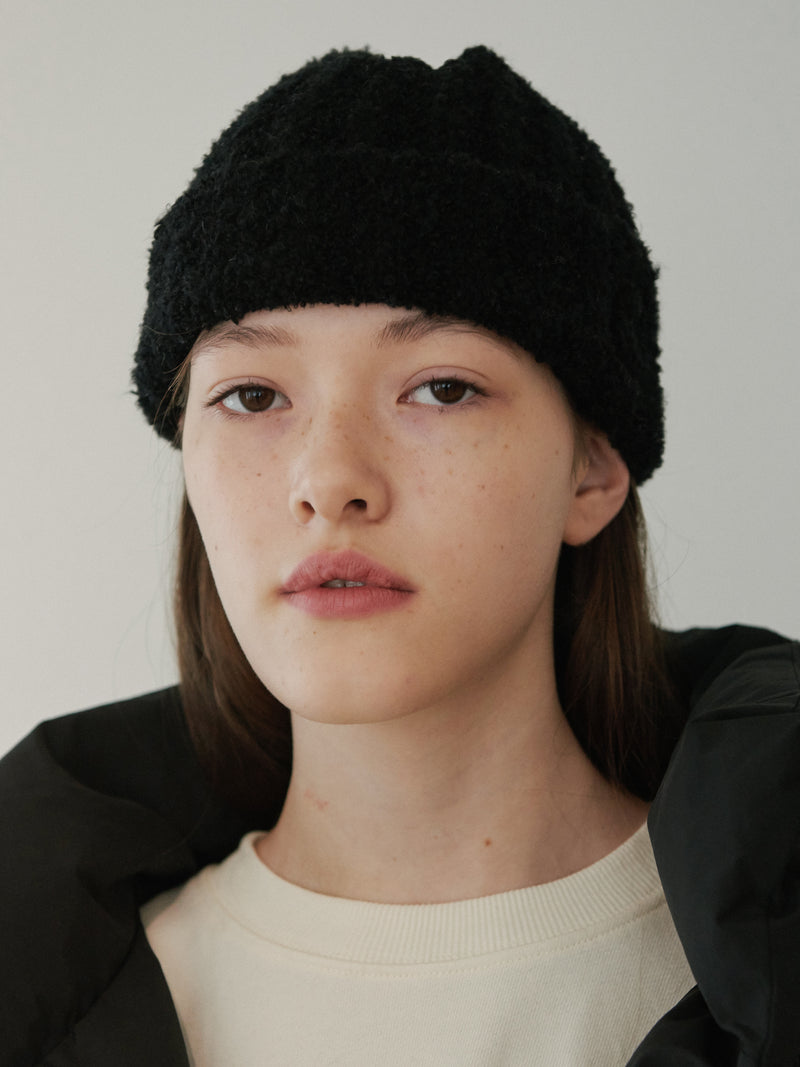 TMO BY 13MONTH（ティーエムオーバイサーティンマンス）RIBBED KNIT BEANIE (BLACK)