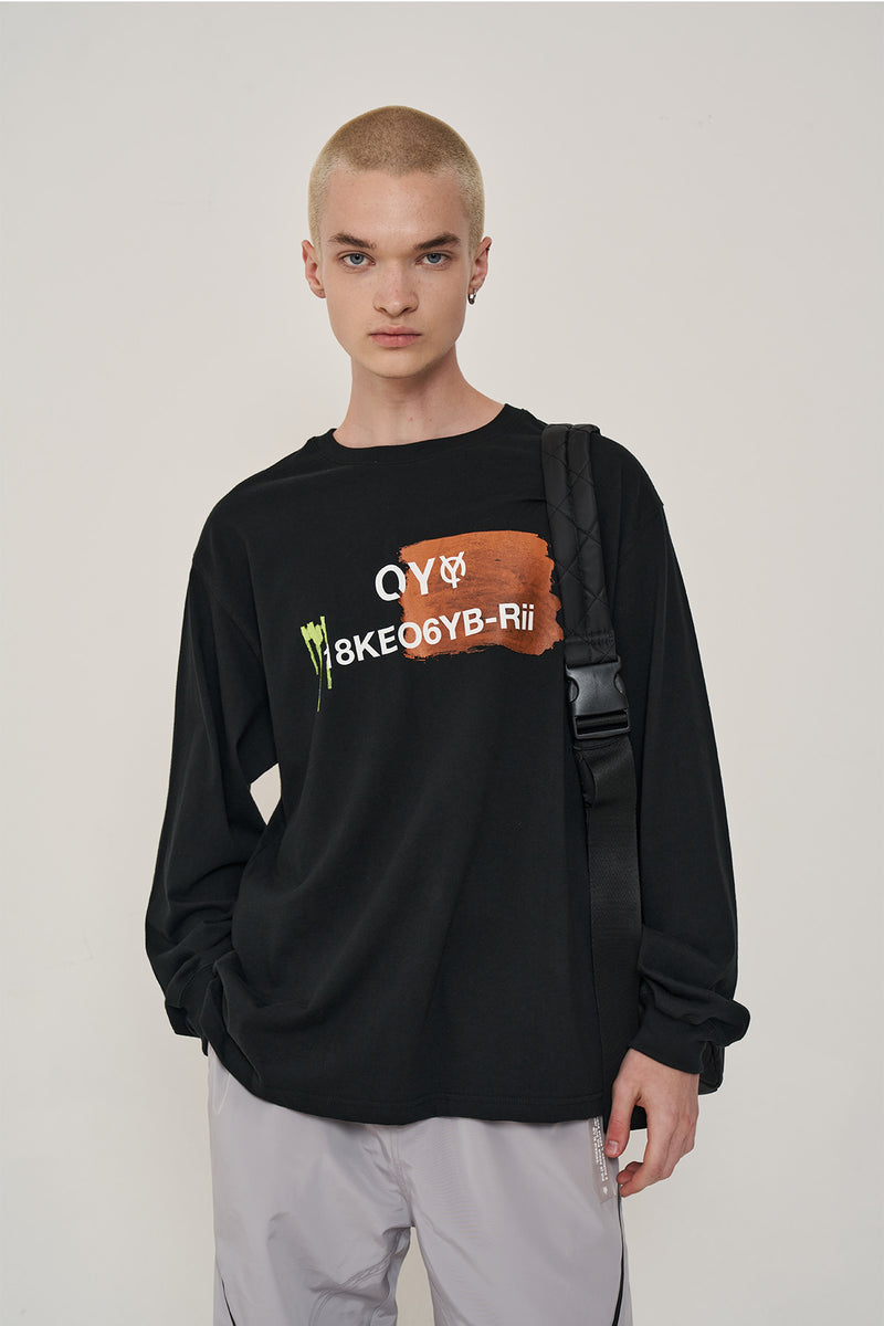 オーワイ(OY) PAINT LOGO T-BLACK