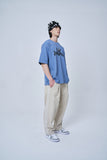 オーワイ(OY) WAVE LOGO T-PAUL BLUE