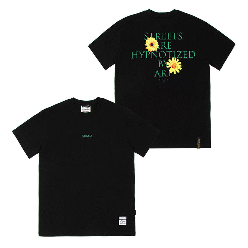 STIGMA(スティグマ) 22 FLOWER STANDARD FIT T-SHIRTS BLACK