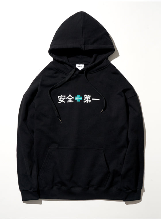 FM91.02 (エフエム91.02)　SAFE CREW HOODY black