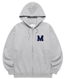 mahagrid (マハグリッド) M LOGO FULL-ZIP HOODIE [GREY]