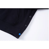 クーデグレース(Coup de grace)  Coup de grâce Nouveau 07-XX BUTTON HOODIE BLACK