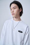 オーワイ(OY) TEXT FLOWER LONG SLEEVE-WHITE