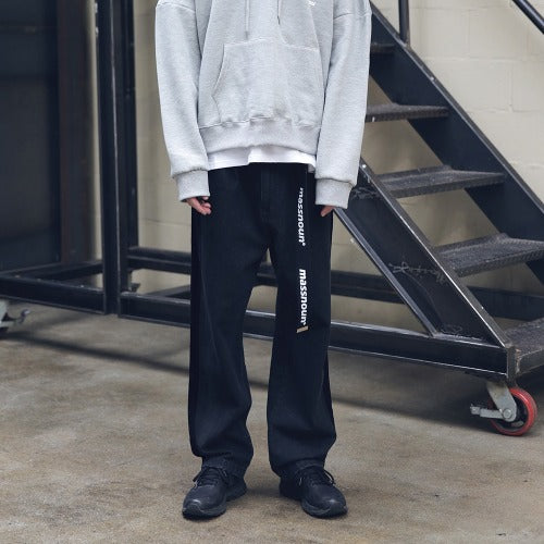 メスノウン(MASSNOUN) SL LOGO BUCKLE WEB BELT MFEAA001-BK