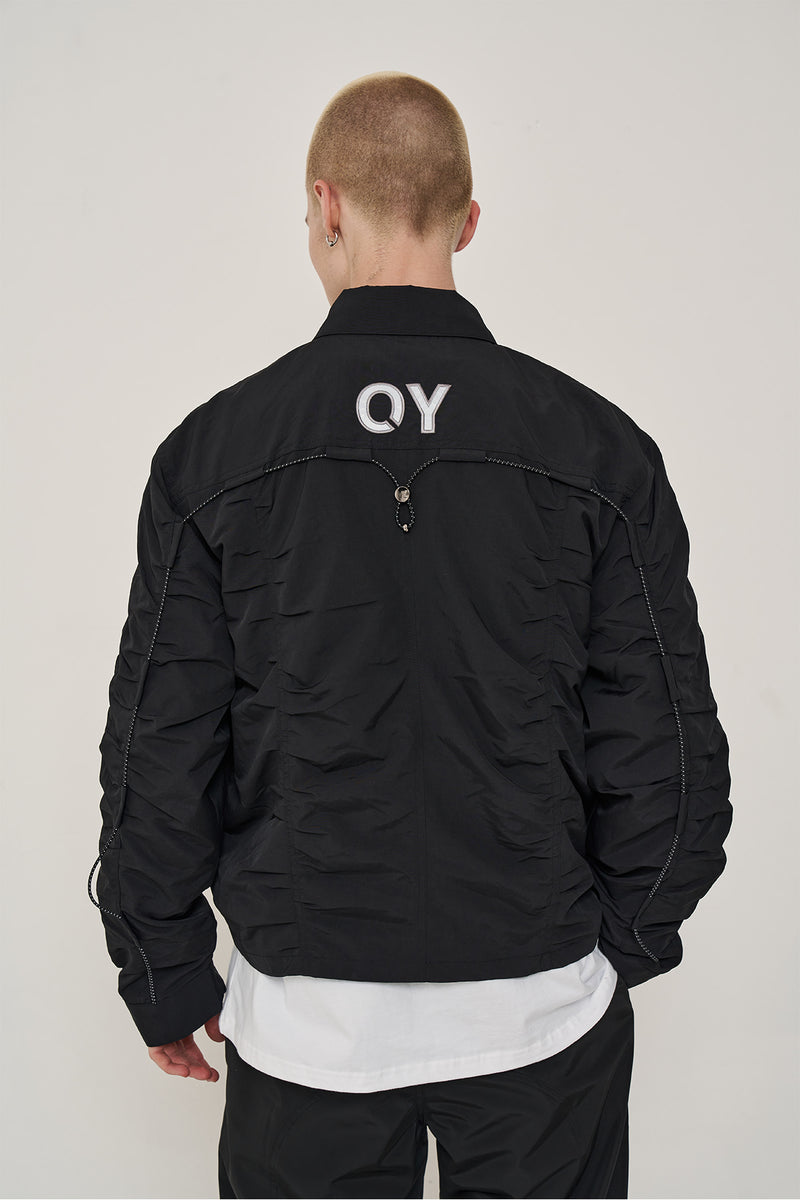 オーワイ(OY) FOLD STRING JACKET-BLACK