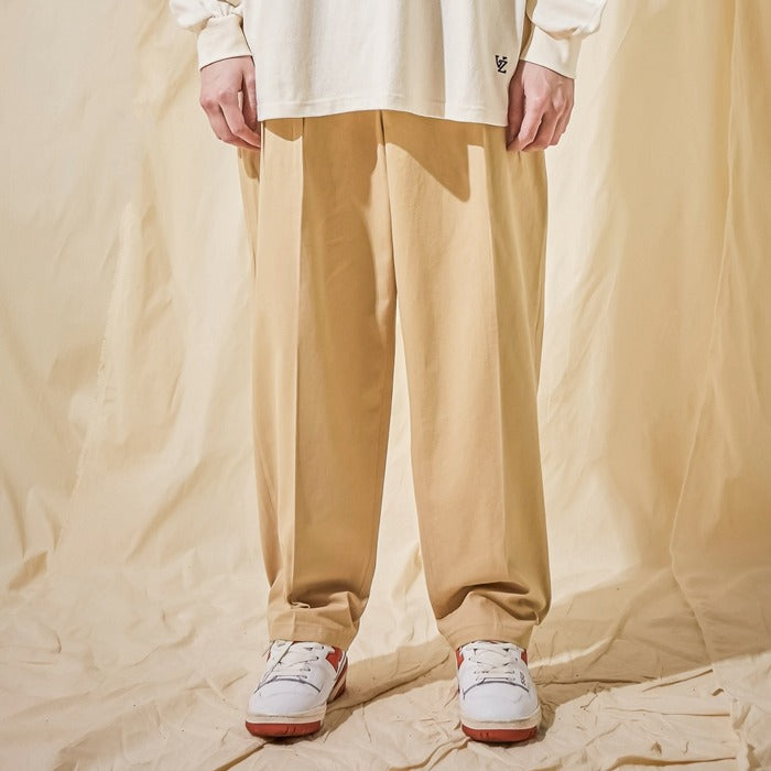 VARZAR(バザール) Wide Tapered Wrinkle-Free Chino Pants Beige