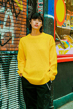 シディスコンマ(SHETHISCOMMA) DIAGONAL LINE KNIT