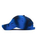 ブラックブロンド(BLACKBLOND) BBD Ripped Sprayed Custom Covered Logo Cap (Blue)