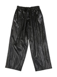 アジョバイアジョ(AJOBYAJO)  Vegan Leather Oversized Pants [Black]