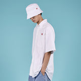 VARZAR(バザール) Heart Logo Oxford Over Fit Half Shirts (3color)