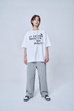 オーワイ(OY) OVER CHECK LOGO PANTS-GREY