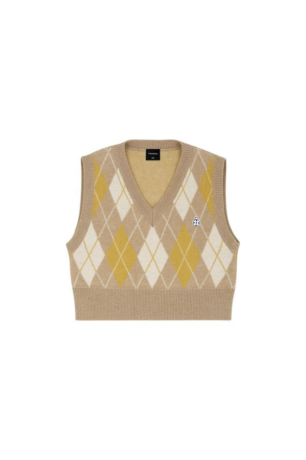 ReinSein（レインセイン）Yellow Argyle Knitwear Vest