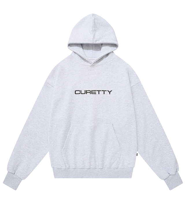 curetty (キュリティー)  C LOGO RHINESTONE HOODIE_LIGHT GREY