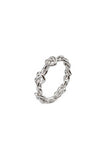 BLACKPURPLE (ブラックパープル)  [silver925] Mini Twisted Heart Ring