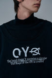 オーワイ(OY) ROUND STITCH LOGO POLA MTM-BLACK