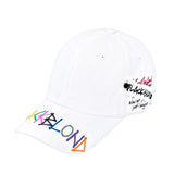 ブラックブロンド(BLACKBLOND) BBD Slogan Patch Rainbow Graffiti Logo Cap (White)