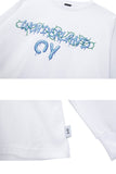 オーワイ(OY) VINE MELTING LOGO LONG SLEEVE-WHITE