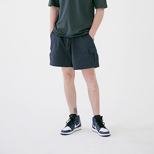 メスノウン(MASSNOUN) SL LOGO CAMP CARGO SHORT PANTS MSESP003-NV