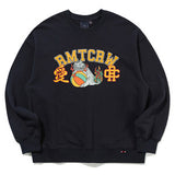 ロマンティッククラウン(ROMANTIC CROWN)  UNICORN LION LOGO SWEAT SHIRT_NAVY