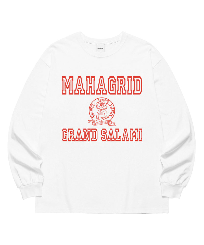 mahagrid (マハグリッド)  JIMMY LS TEE [WHITE]