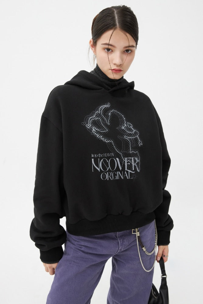 NCOVER（エンカバー）CUPIDO LINE HOODIE-BLACK