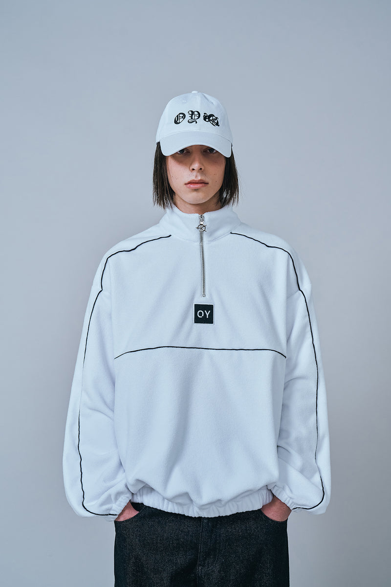 オーワイ(OY) ZIPPER POLA FLEECE MTM-WHITE