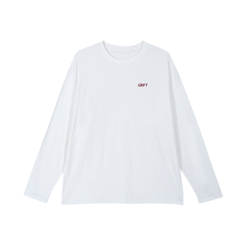 GRAFFITIONMIND(グラフィティオンマインド)         GRFT LONG SLEEVE TEE (WHITE)