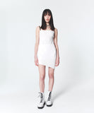 INPREP (インプレップ）Raw Edge Mini Dress White