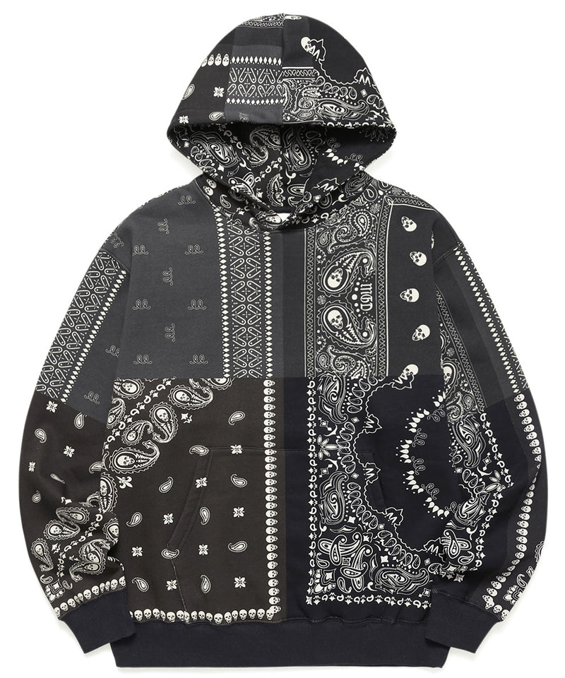 mahagrid (マハグリッド) BANDANA HOODIE [BLACK]