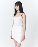 INPREP (インプレップ）Raw Edge Mini Dress White