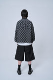 オーワイ(OY) CHECK LOGO REVERSIBLE JACKET-BLACK