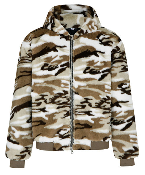 VLDS (ブラディス) FUR HOODIE JACKET CAMO
