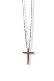 BLACKPURPLE (ブラックパープル)  [SILVER925] CUBE CROSS NECKLACE